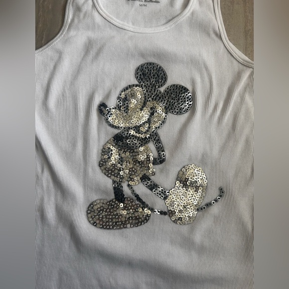 Y2K Disney Mickey Mouse sequin tank size medium - Picture 2 of 3